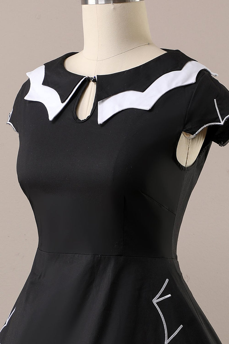 Carregar imagem no visualizador da galeria, Vestido de impressão de morcego de Halloween