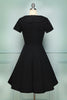 Carregar imagem no visualizador da galeria, Black Button Dress - ZAPAKA