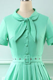 Vestido vintage de estilo retrô Scoop Blue