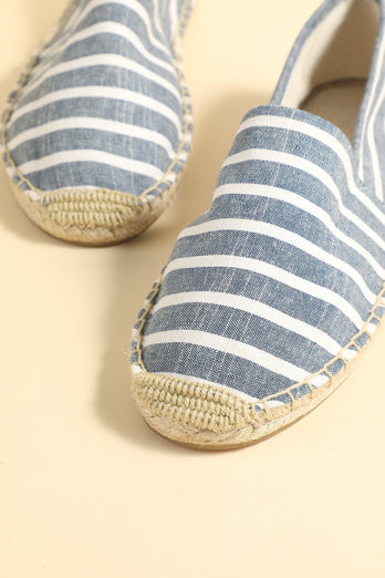 Sapatos de tela tecida de palha de verão