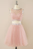 Carregar imagem no visualizador da galeria, Blush Beading Short Homecoming Dress