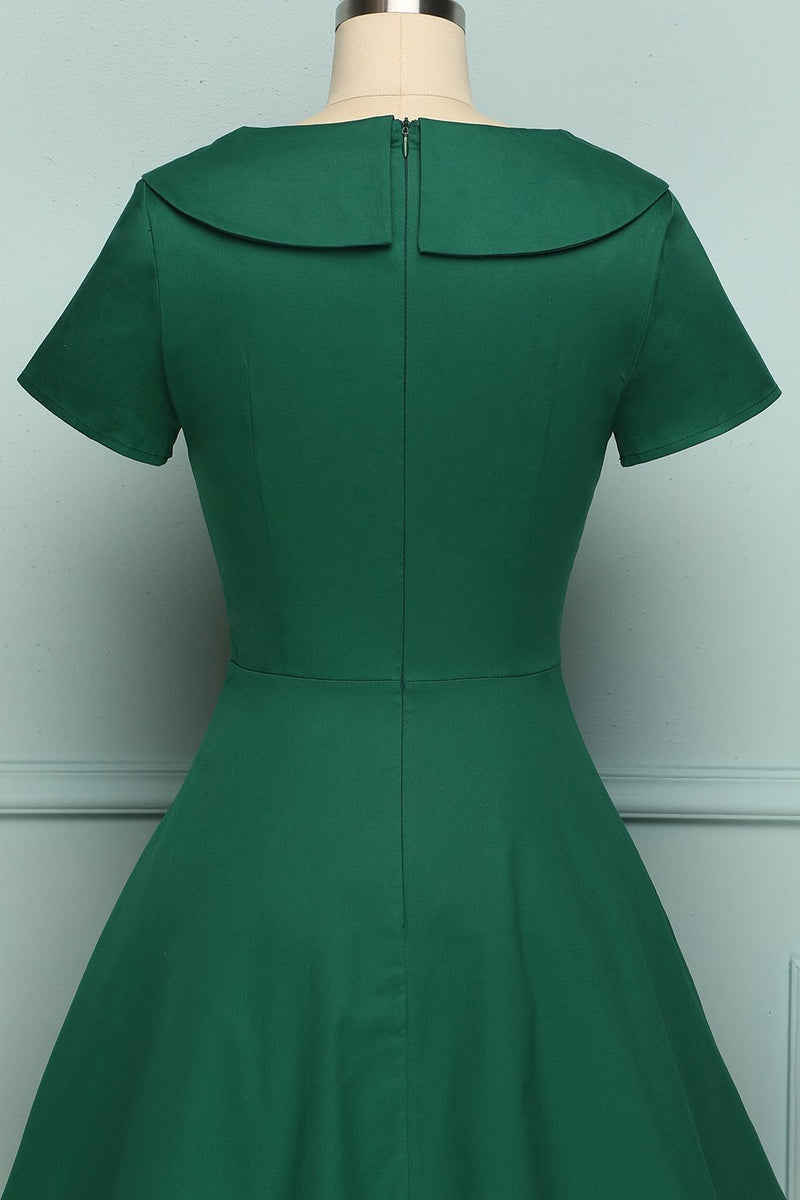Carregar imagem no visualizador da galeria, Green Button Dress - ZAPAKA
