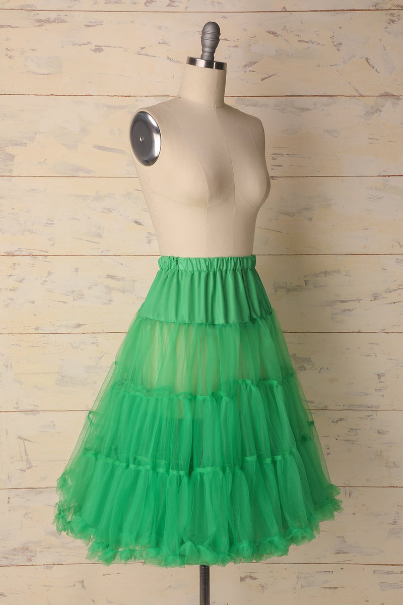 Carregar imagem no visualizador da galeria, Green Tulle Petticoat - ZAPAKA