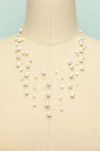 Layered Pearl Necklace - ZAPAKA