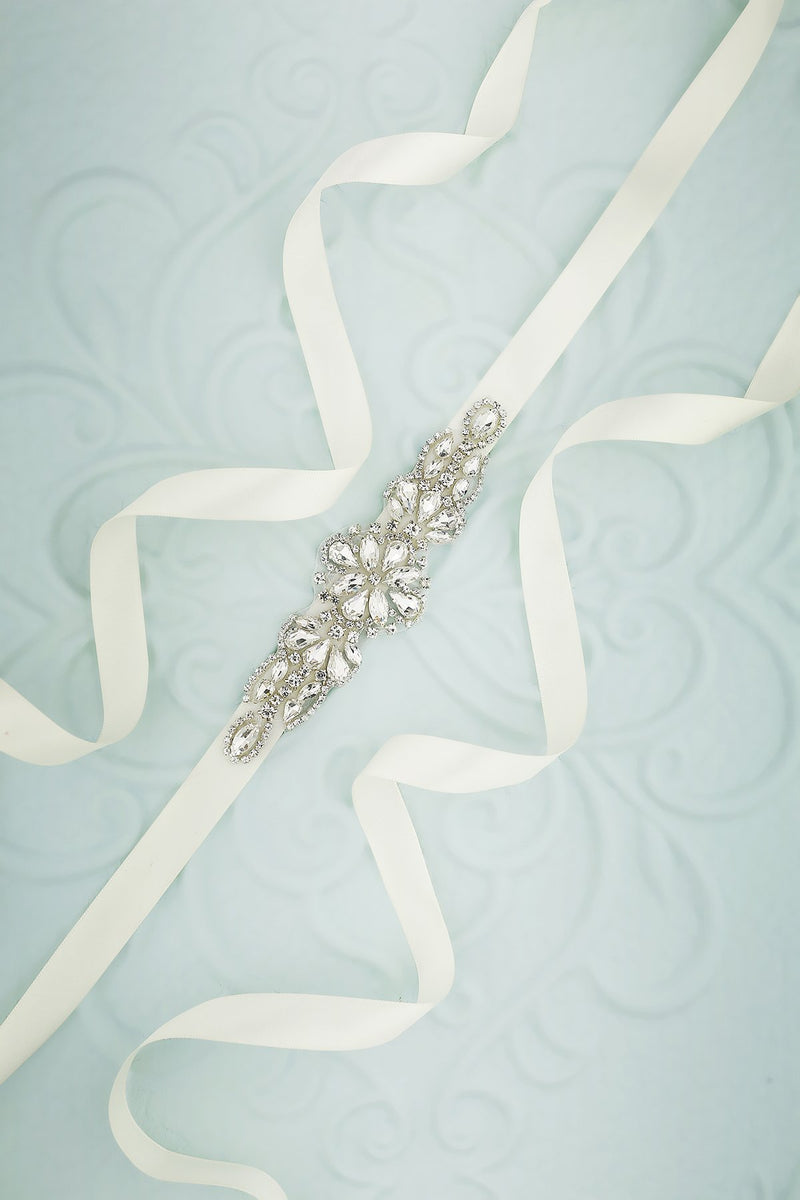 Carregar imagem no visualizador da galeria, Rhinestone Bridal Sash - ZAPAKA