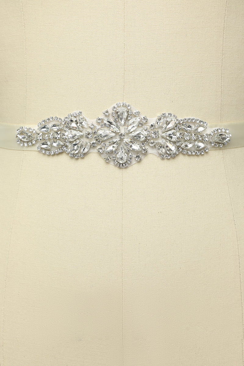 Carregar imagem no visualizador da galeria, Rhinestone Bridal Sash - ZAPAKA