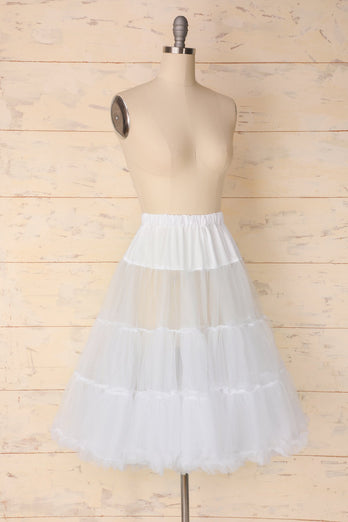 White Tulle Petticoat - ZAPAKA